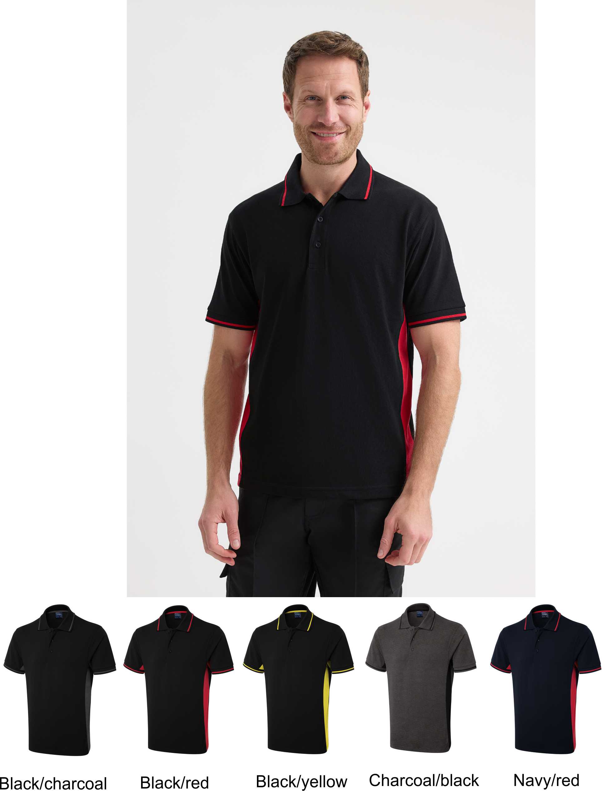 UC117 Uneek Two Tone Polo  UC117 Uneek Two Tone Polo